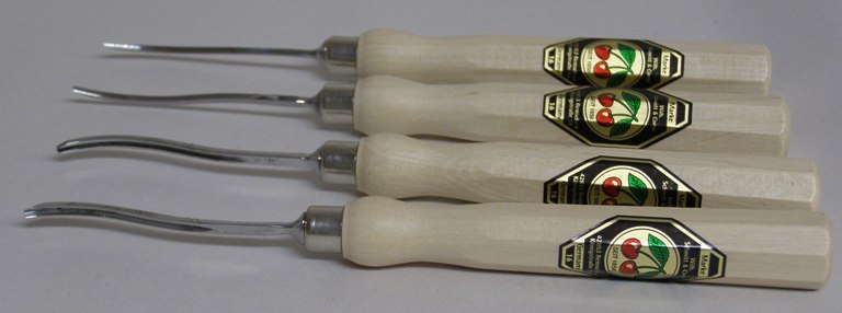 Two Cherries Set of 4 Micro Carving Chisels 512-5404 512-5404